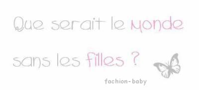 ke srait le monde sans les fille